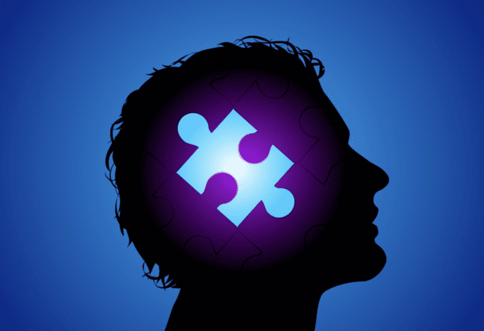 Abstract concept of an individual with autism spectrum disorder