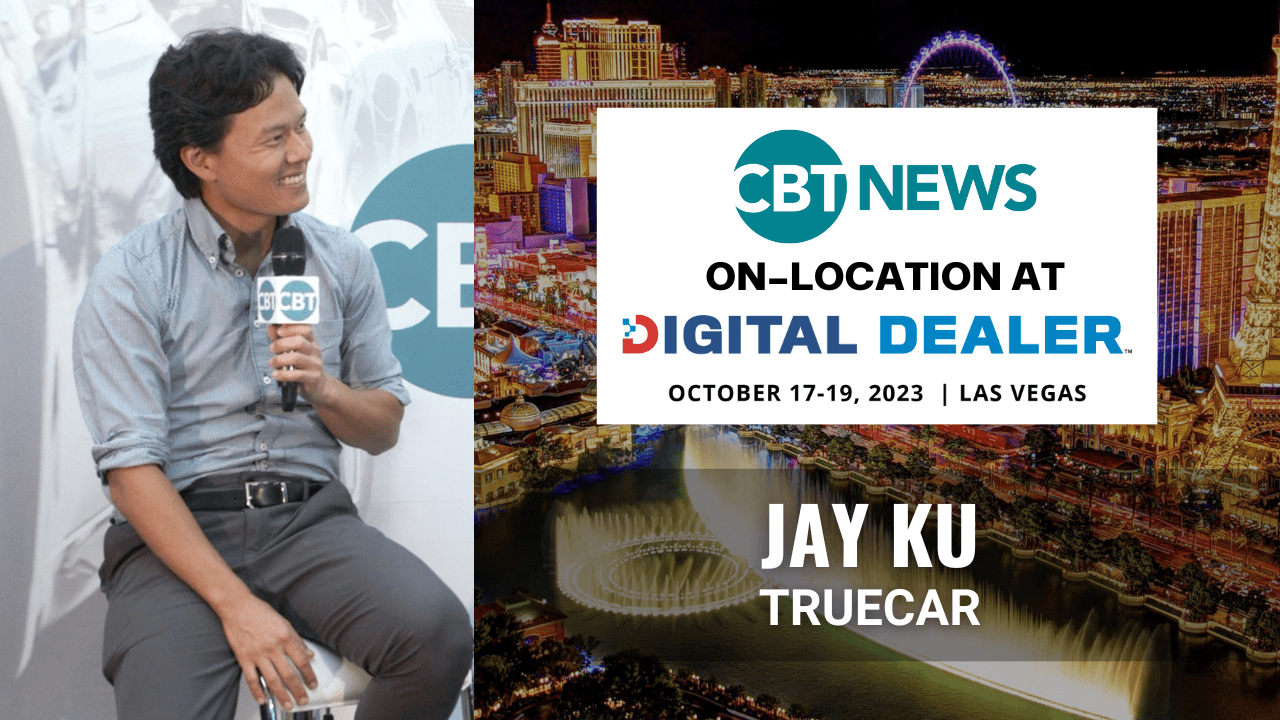 Recently, CBT News anchor Jim Fitzpatrick had the opportunity to speak with Jay Ku, CRO of TrueCar, at the 2023 Digital Dealer conference.