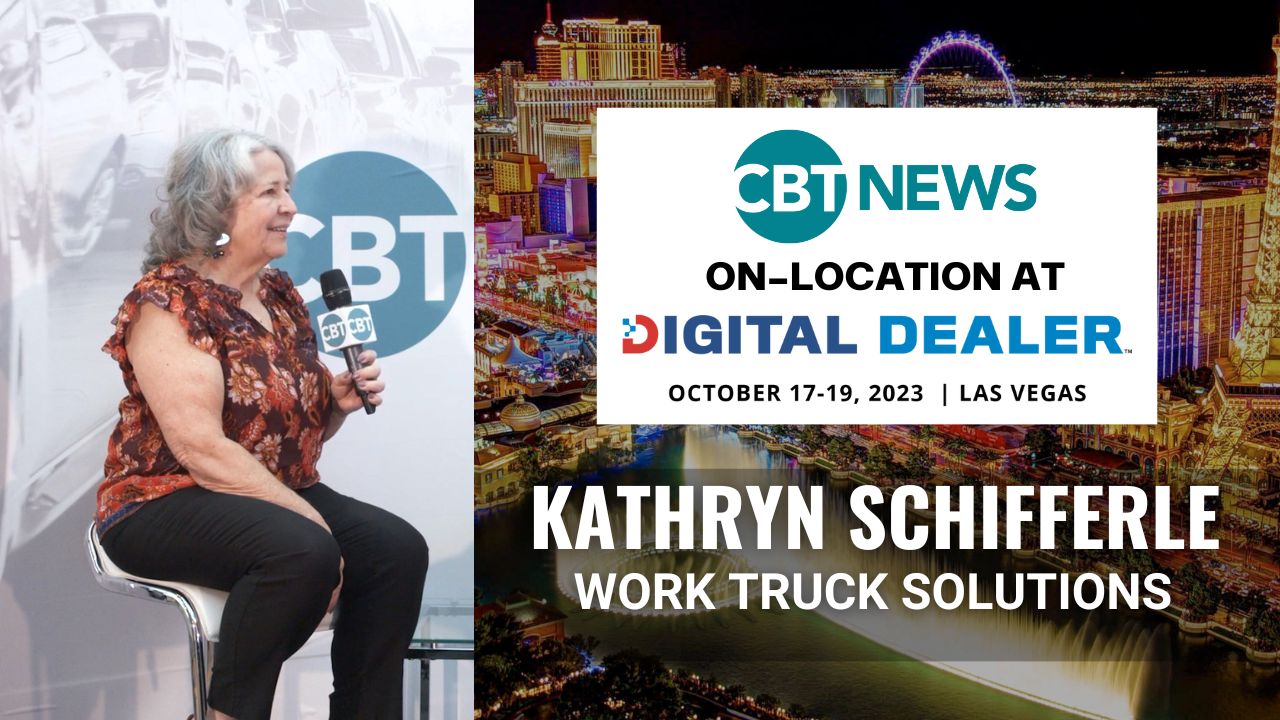 Kathryn Schifferle joins CBT News at the 2023 Digital Dealer conference to discuss new opportunities in the commercial vehicle segment.