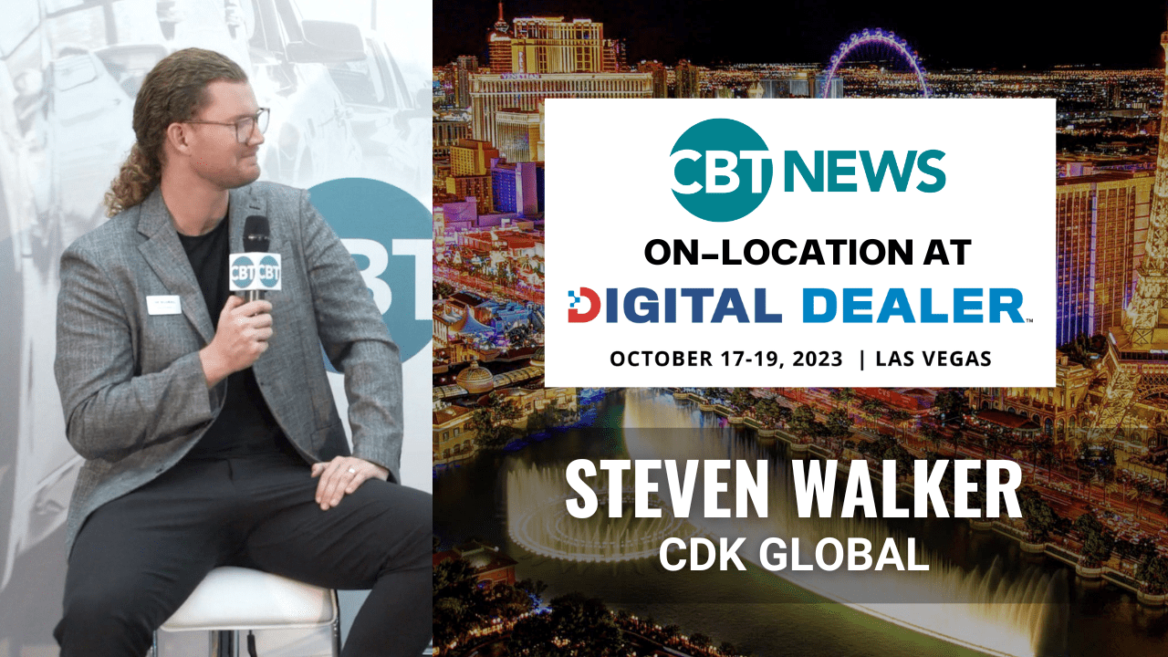 Steven Walker, Senior Product Marketing Manager for CDK Global, recently joined Jim Fitzpatrick on the CBT stage at the 2023 Digital Dealer conference.