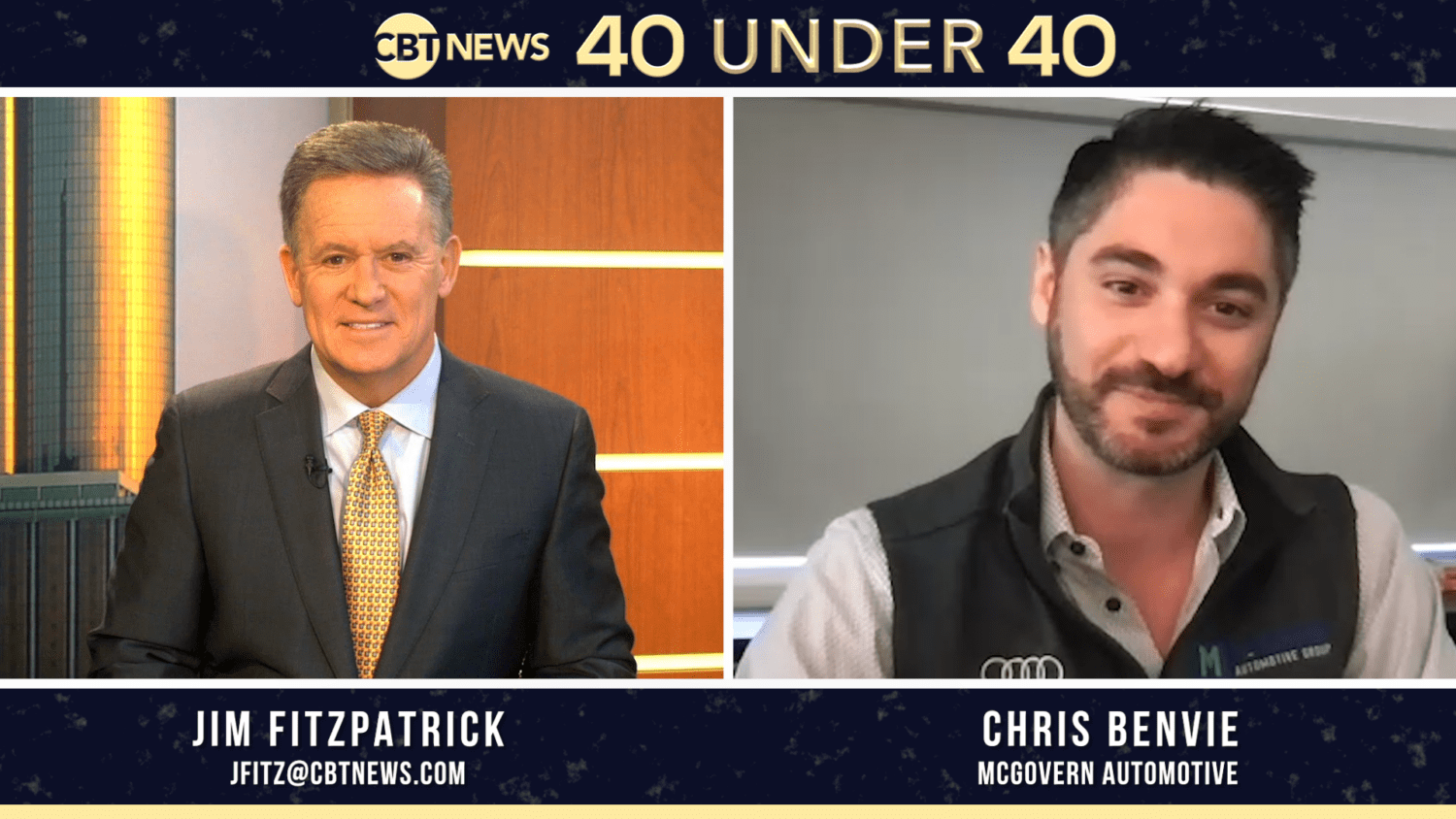Meet CBT News 40 under 40 honoree Chris Benvie, the Director of Marketing and Pre-Owned Operations at McGovern Automotive Group.