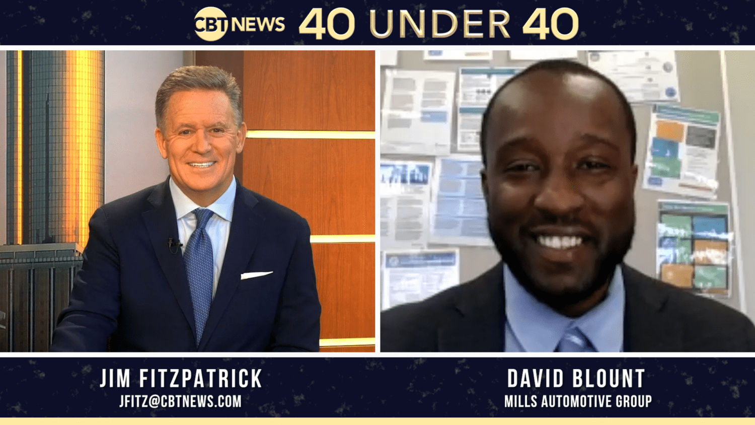 David Blount, 40 Under 40 recipient and brand specialist at Mills Automotive Group, joins CBT News to discuss his retail automotive career.