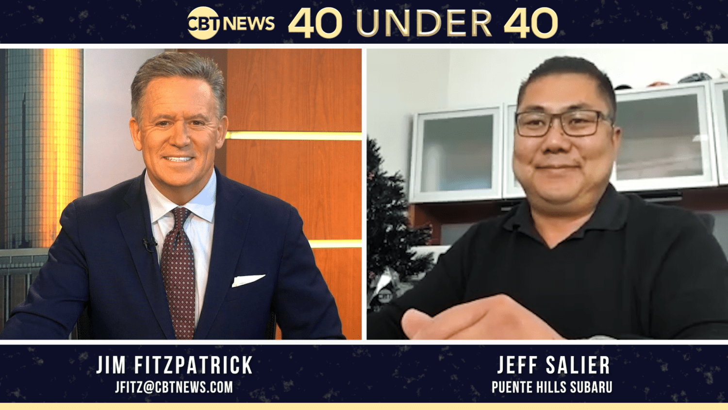 Jeff Salier, general manager at Puente Hills Subaru, joins CBT News to discuss his automotive career after becoming a 40 Under 40 honoree.
