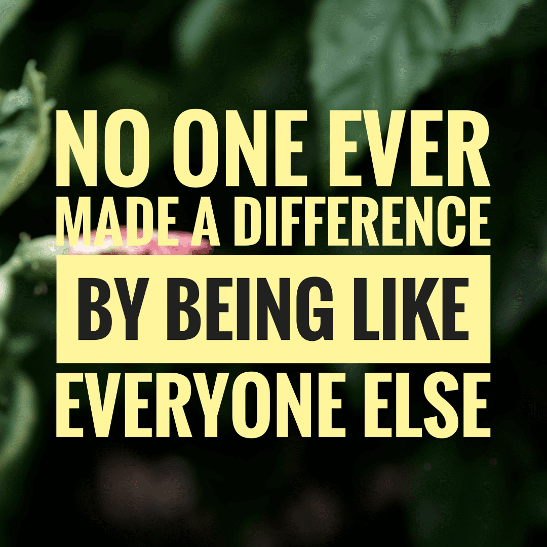 Embrace what makes you stand out