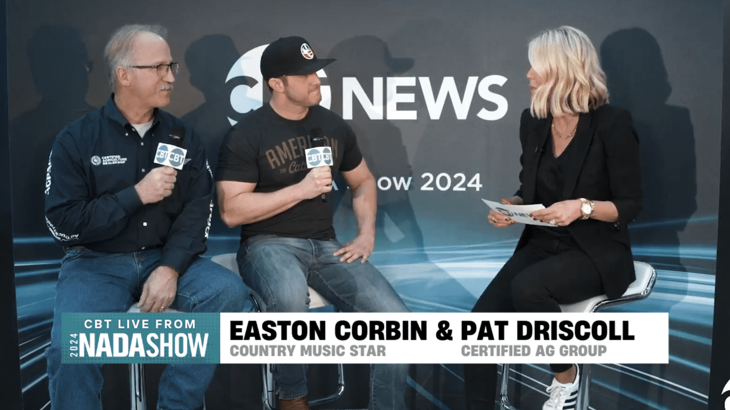 Jim Fitzpatrick interviews Pat Driscoll and country star Easton Corbin at NADA 2024. Discover insights from The Certified Agriculture Group.