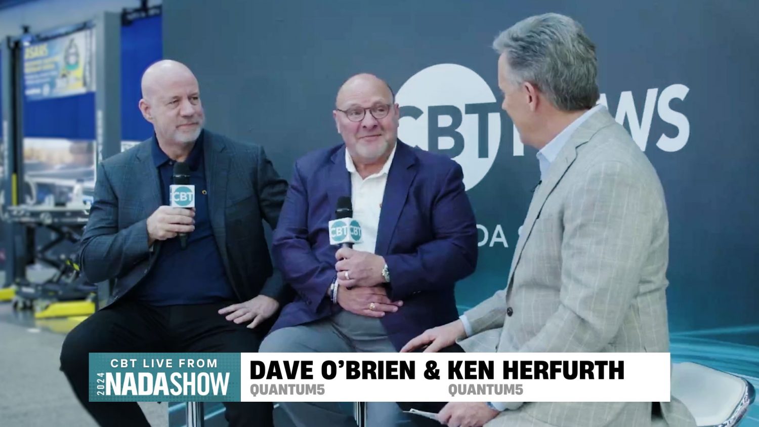 CBT News anchor Jim Fitzpatrick is joined by Dave O'Brien and Ken Herfurth from Quantum5 at the 2024 NADA Show.