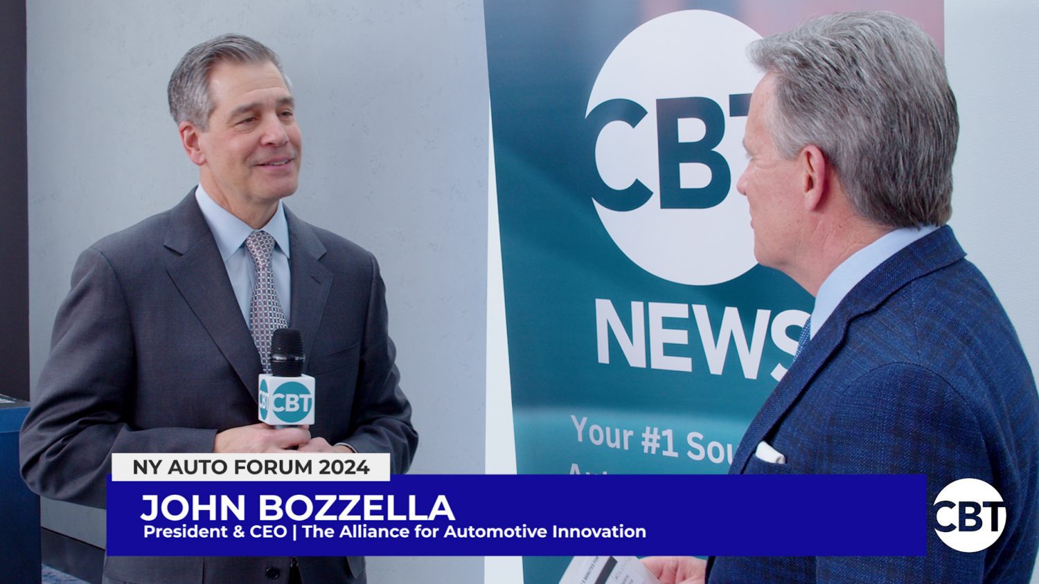 John Bozzella from The Alliance for Automotive Innovation joins CBT News to discuss the emerging electric vehicle sector.