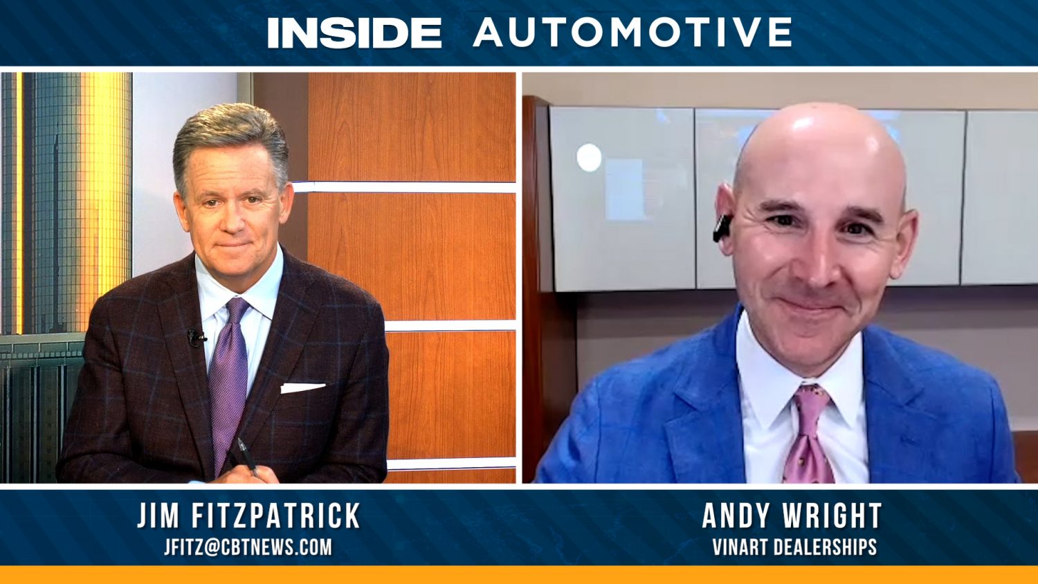 On today's episode of Inside Automotive, Andy Wright, Managing Partner of Vinart Dealerships, joins host Jim Fitzpatrick.