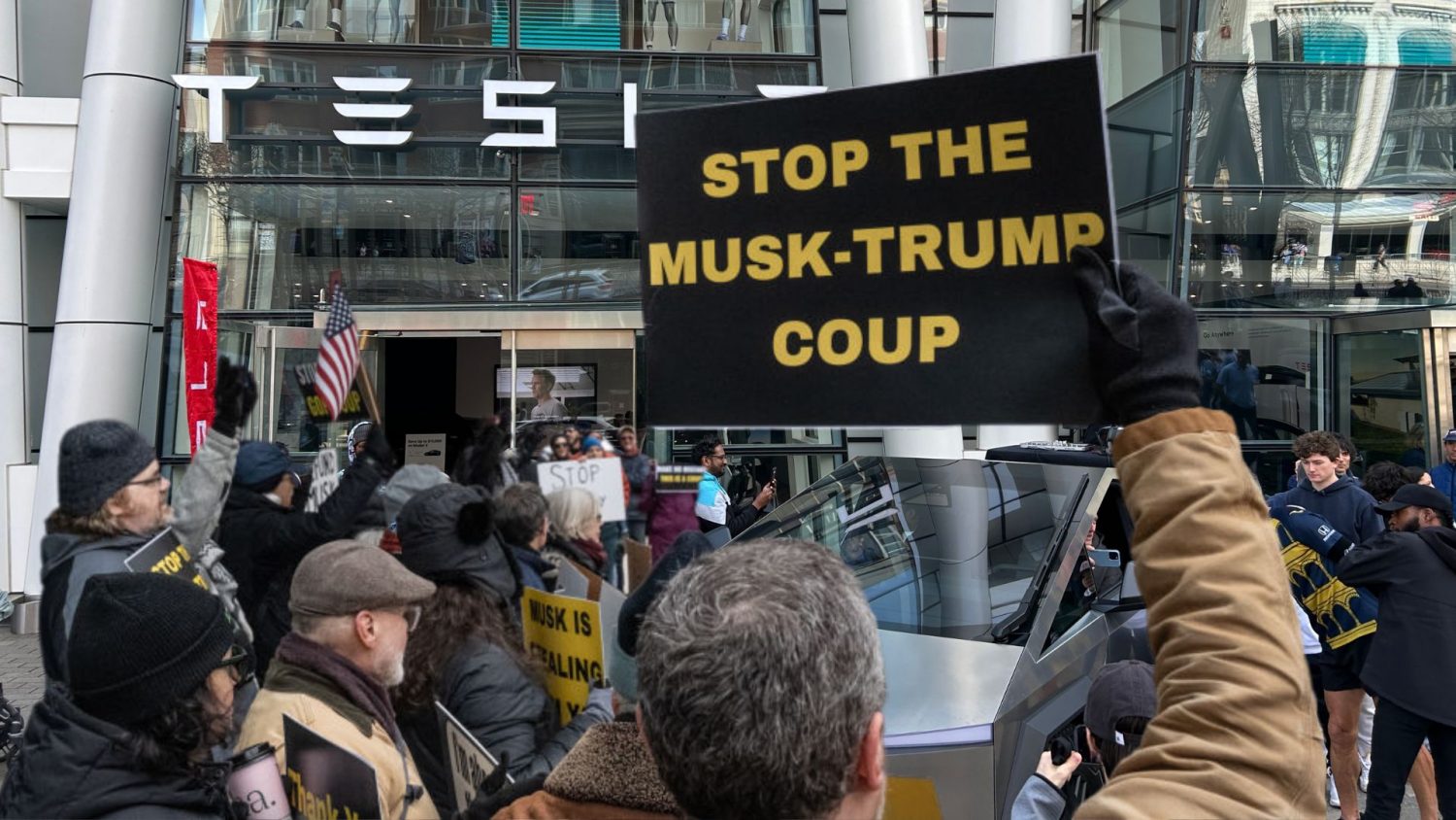 Tesla is facing mounting pressure both externally and internally, as protests have erupted across dozens of its North American stores.