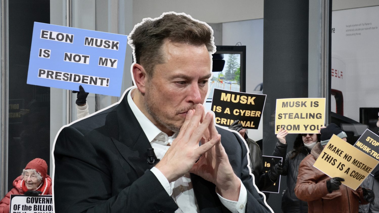 Protests against Elon Musk's government cuts escalate, hitting Tesla financially as demonstrations spread across the U.S. and globally.