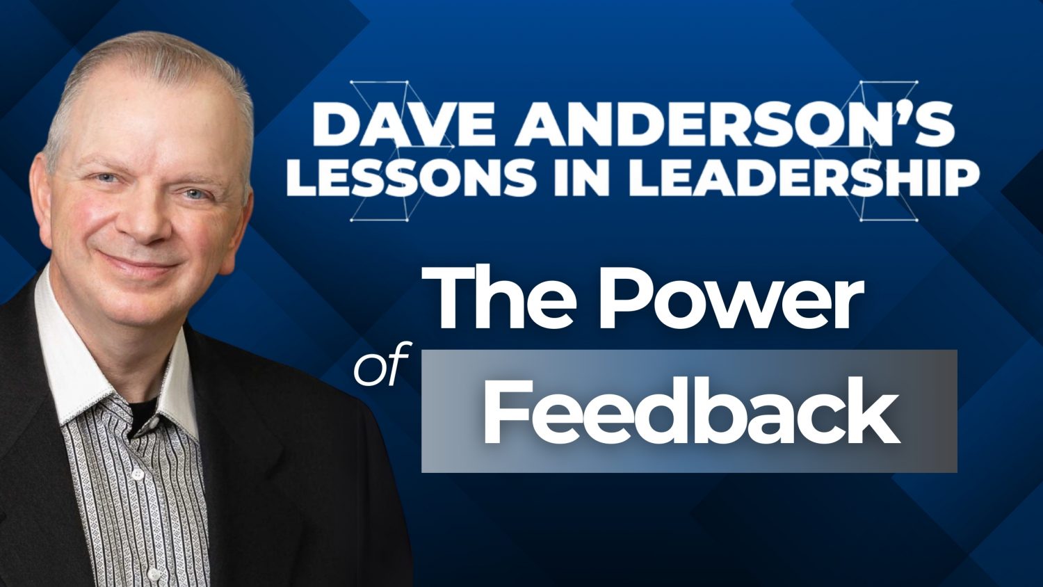 Dave Anderson teaches how staying in the mix and offering timely, specific feedback can drive team accountability and improve performance.
