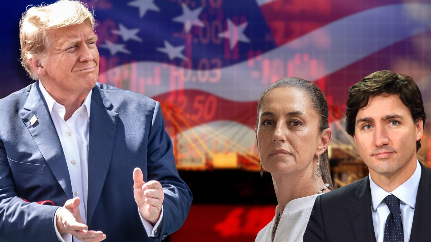 President Trump implemented broad new tariffs, imposing a 25% duty on imports from Canada and Mexico and doubling tariffs on Chinese goods