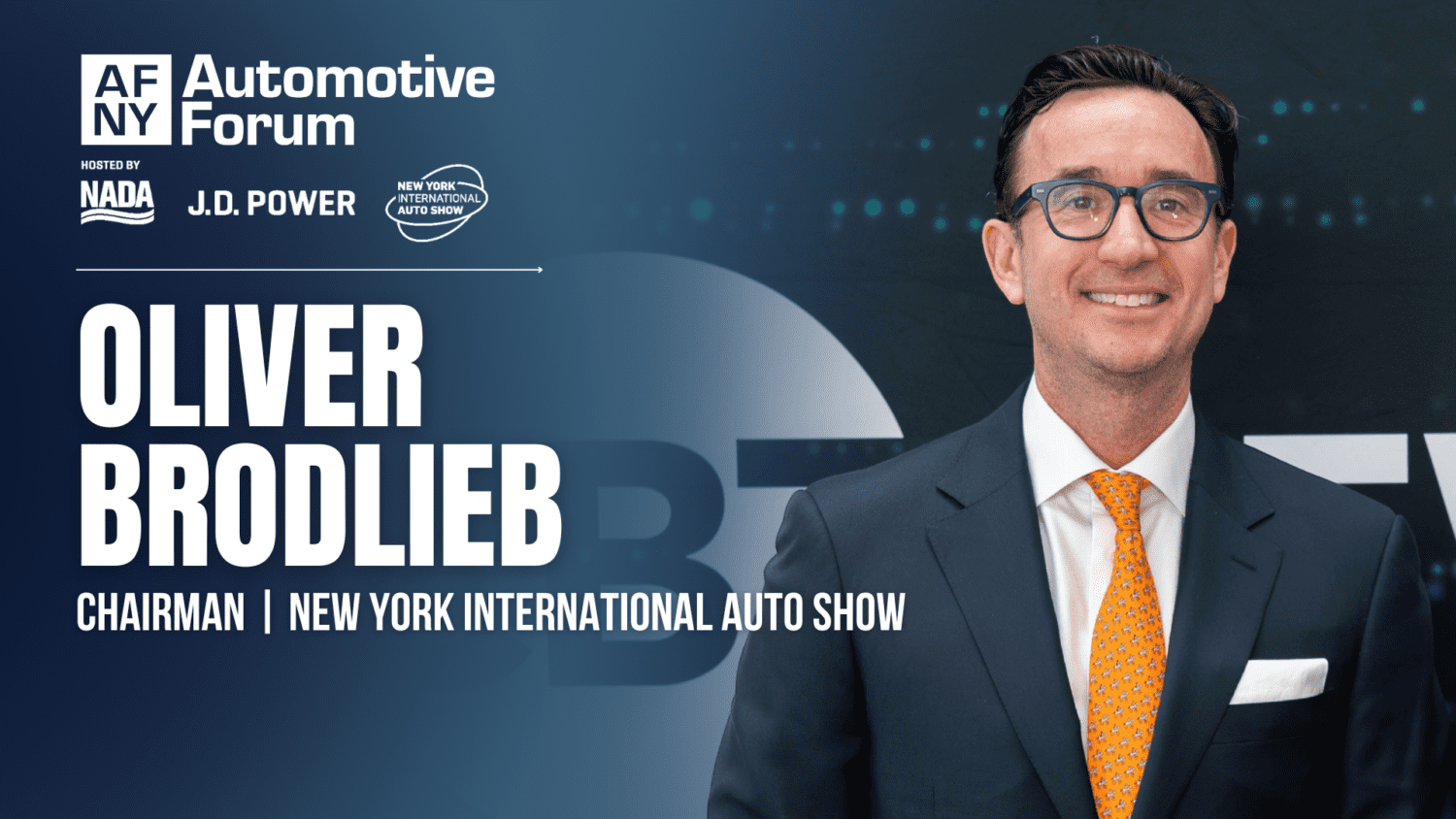 Oliver Brodlieb, Chairman of the New York International Auto Show, speaks with CBT News' Jim Fitzpatrick at the 2025 New York Auto Forum.