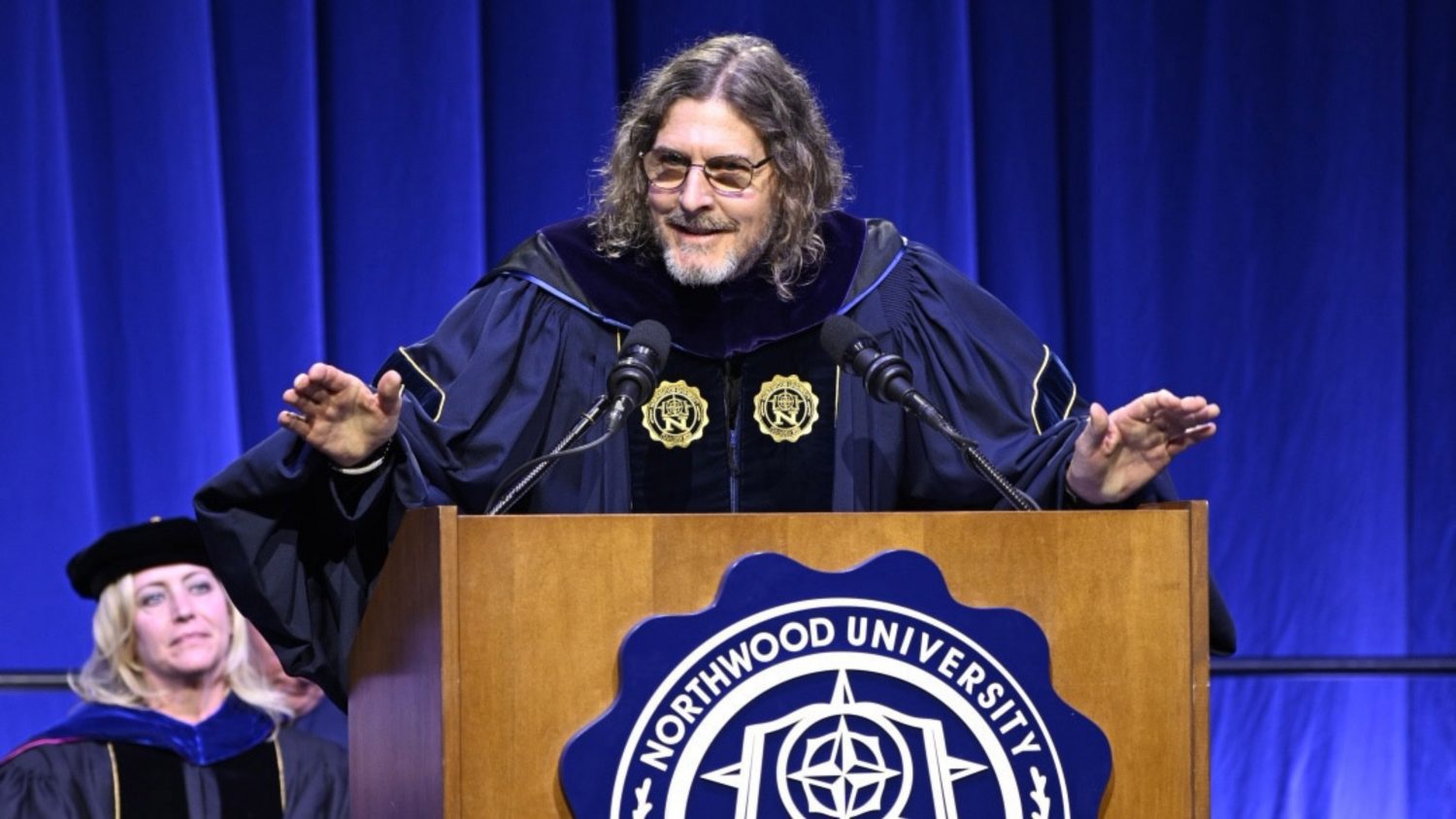 Ernie Boch Jr. tells Northwood grads to "get in the car" and build success by surrounding themselves with talented people.