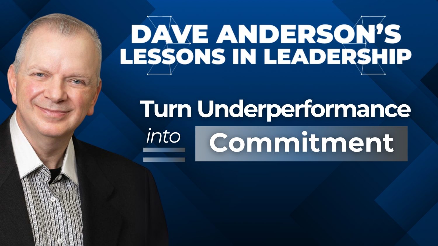 Anderson shares a 4-question strategy for leaders to manage underperformance