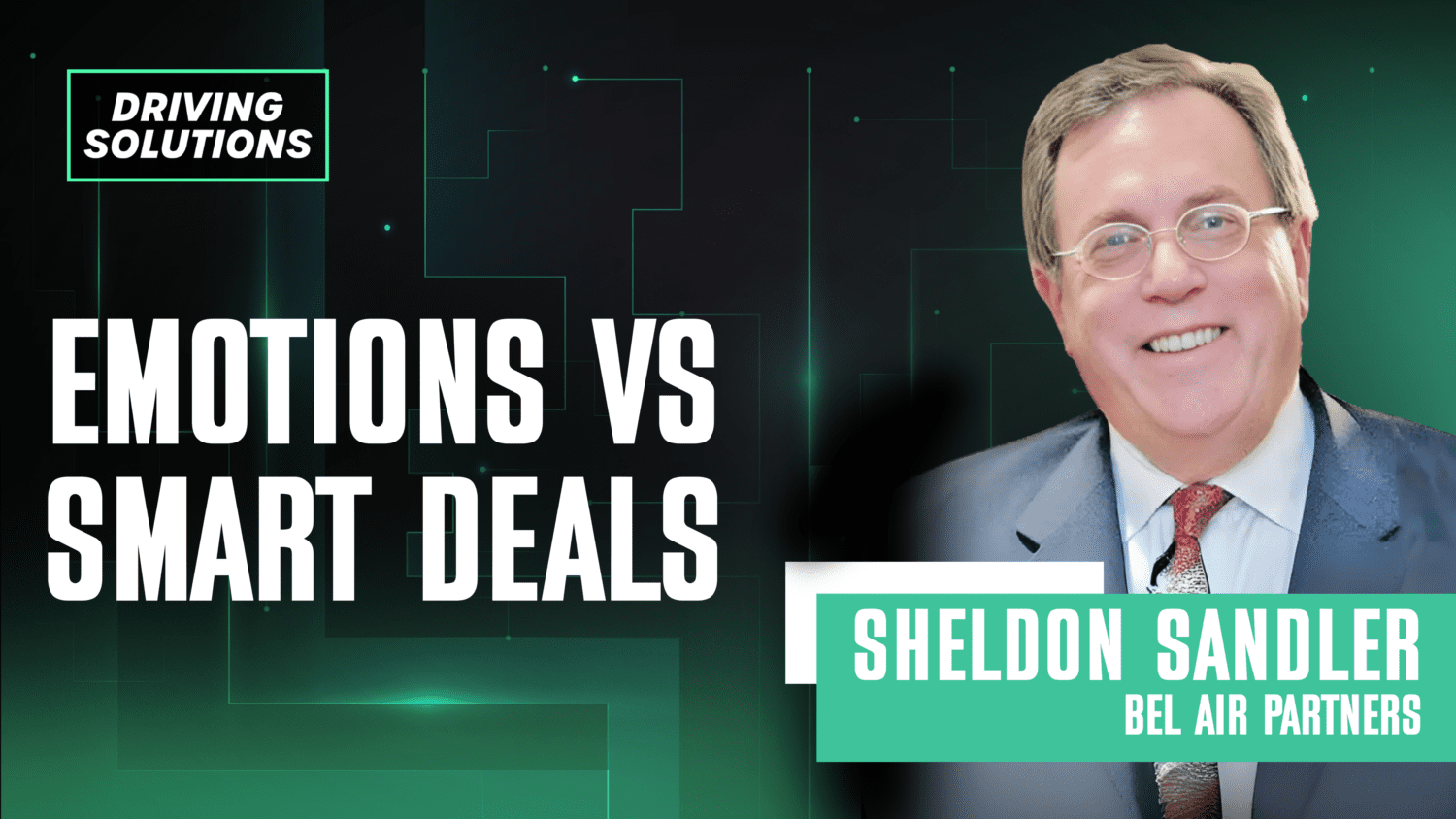 Sheldon Sandler, founder of Bel Air Partners, discusses the deep personal challenges dealers face when deciding to sell.