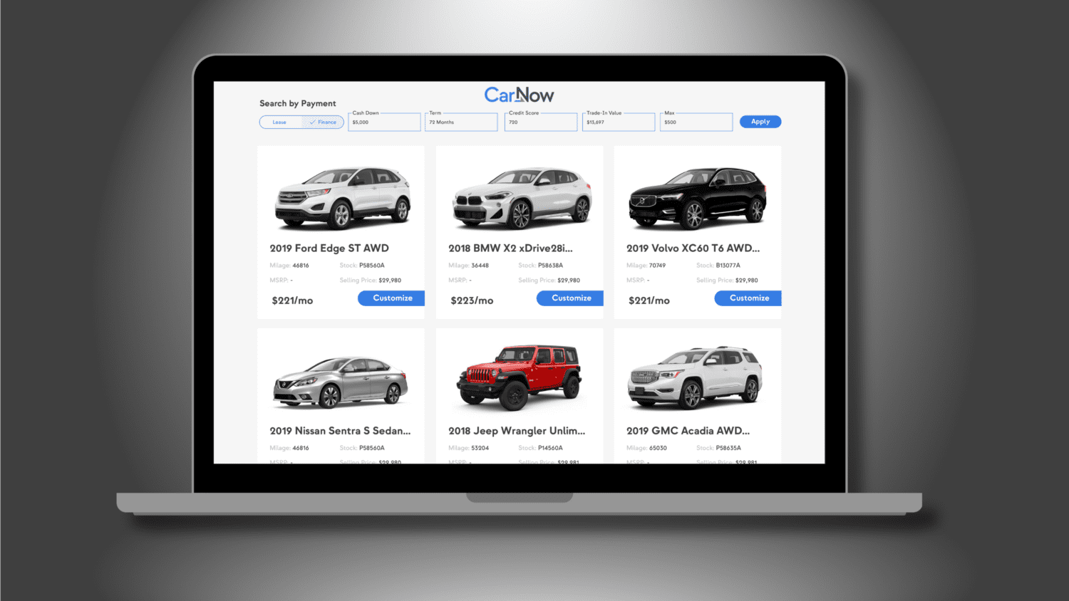 CarNow Launches Search by Payment