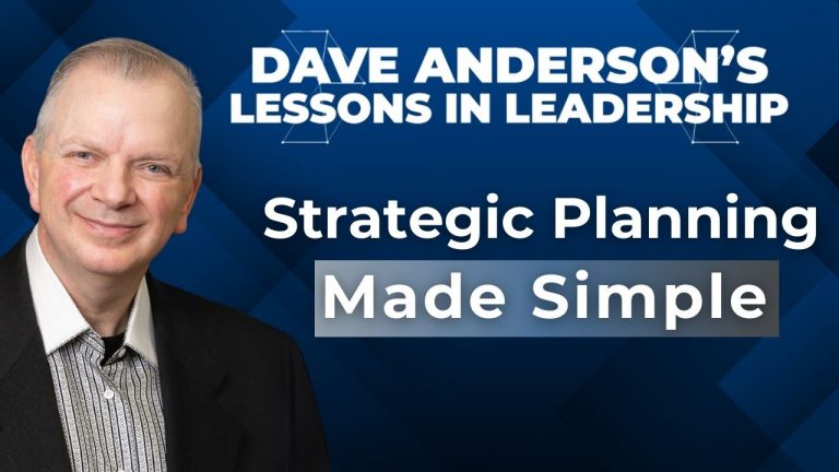 Strategic planning, Dave Anderson