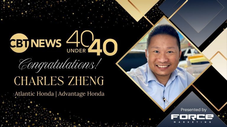Charles Zheng, finance director of Atlantic Honda and Advantage Honda, has been named a 2025 honoree of CBT News’ 40 Under 40 awards.