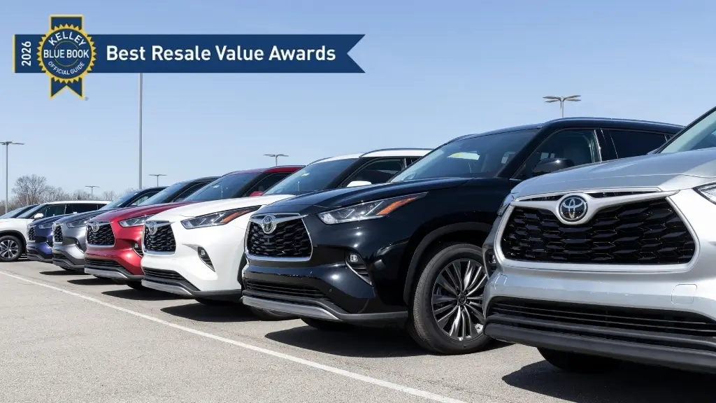 Kelley Blue Book announces 2026 Best Resale Value Award winners