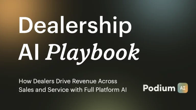 Podium Dealership AI Playbook
