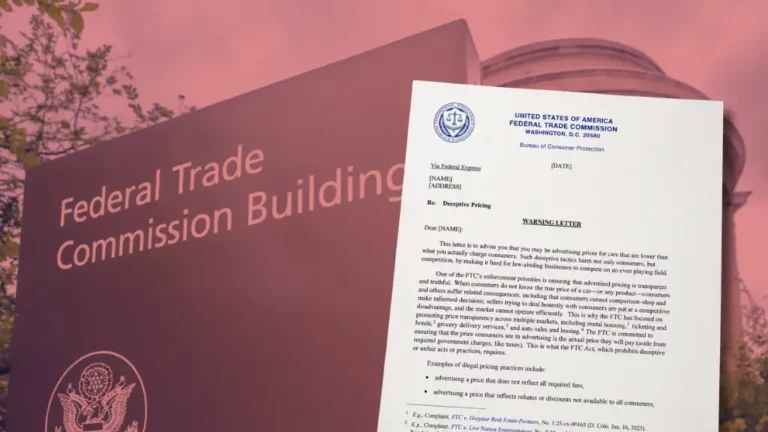 FTC names the 97 dealerships and groups it warned about deceptive pricing