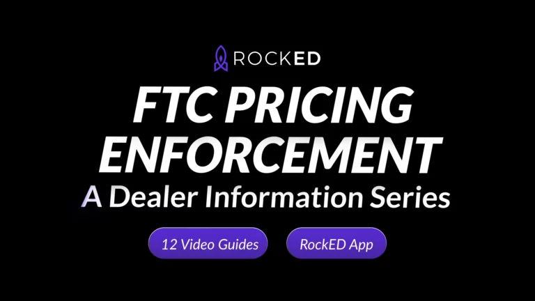 RockED launches free FTC Pricing education series for dealerships nationwide