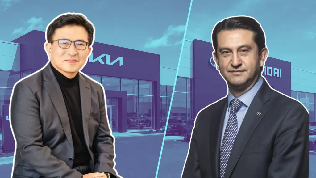 Hyundai and Kia post record U.S. hybrid sales in May. SeungKyu Yoon, CEO, Kia North America and Hyundai CEO Jose Muñoz.