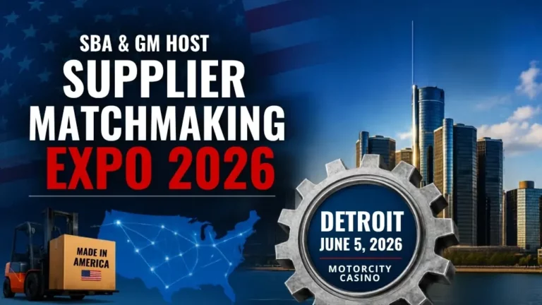 SBA will host its second 2026 Supplier Matchmaking Expo June 5 in Detroit, connecting small suppliers with major buyers.