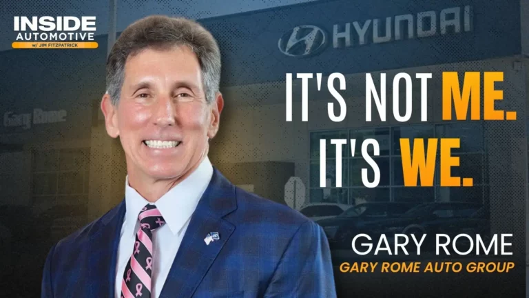 Gary Rome shares the leadership philosophy behind his Hyundai Dealer of the Year success