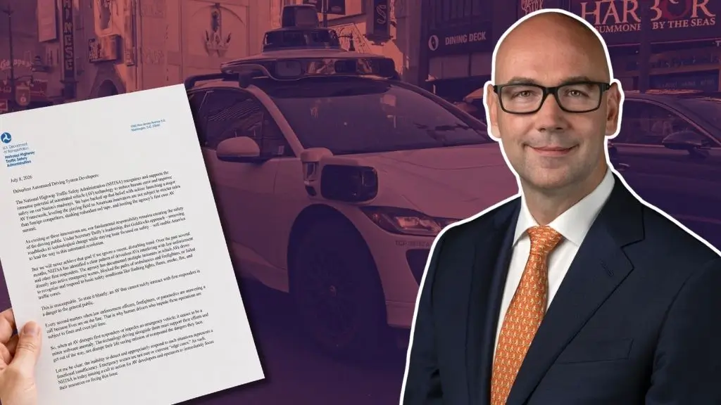 Self-driving car companies must fix "pattern" of emergency vehicle interference, NHTSA says