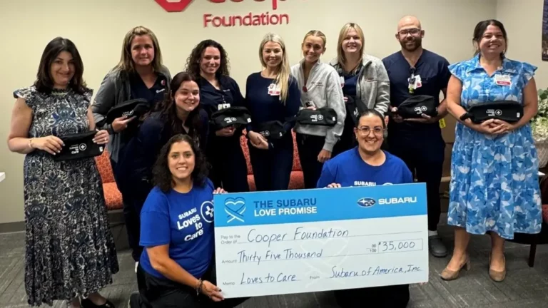 Subaru volunteers assemble 1,000 appreciation kits for Cooper nurses and donate $35,000 to The Cooper Foundation